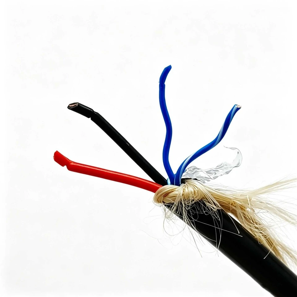 Durable 4 Core Submersible Cable Bare Copper PE Insulation TPU Jacket Waterproof For Marine & Underwater Robot factory